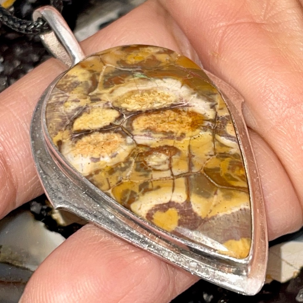 Ryolite Jasper Pendant 2 1/4”